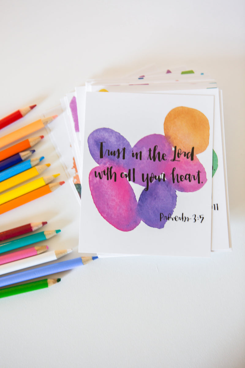 Scripture Memory Committment Card VOLUME 1 - Set of 52 Scripture Memory Cards • NEW + IMPROVED – Crew + Co