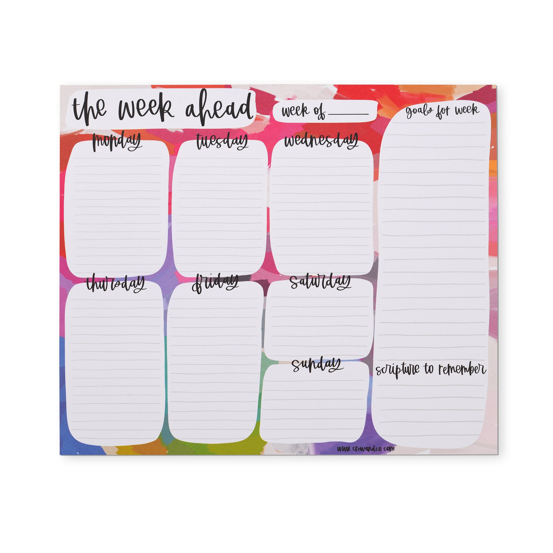 Weekly Planner Notepad – Crew + Co